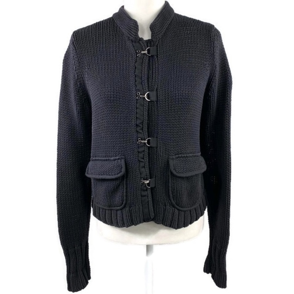 Ann Taylor LOFT Eye & Hook Cardigan Sweater